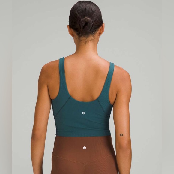 Lululemon Align Ribbed Tank Top in Green Jasper Size 6 - Picture 2 of 9